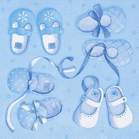Taufservietten Servietten Taufe Babyschuhe Tischdeko