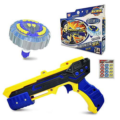 3T6B Magic Gyro 4th Generation Mini Edition- New Bey Battling Top Kind of Battle Dream Gyro Gun Launcher Boy Magic Fighting Gyro Children's Toy-Flame Storm