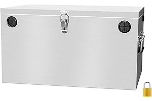 Peastorm Trailer RV Marine Battery Box - 12V Waterproof Stainless Steel Dual Battery Relocation Kit for Boat, Trolling Motor, Kayak (Double Battery Box)