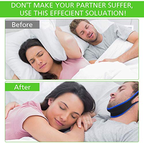 image for AD Snoring Anti Snoring Chin Strap - Premium Snore Stopper Guard for a