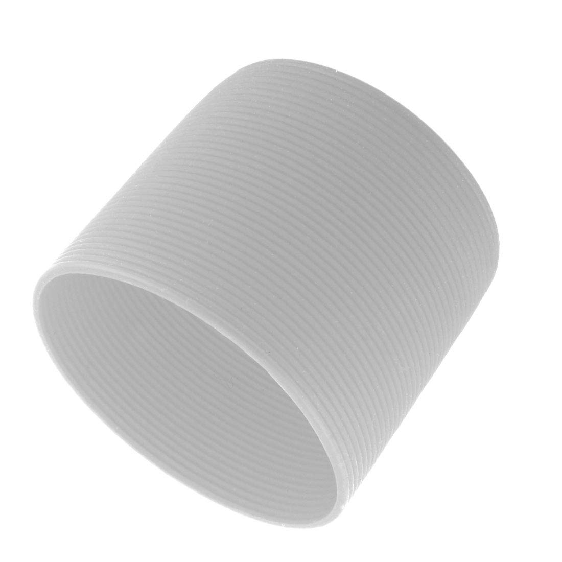 Sourcingmap Silicone Household Reusable Heat Resistant Nonslip Glass Bottle Mug Cup Sleeve 6cm Dia Gray