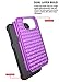 S7 Edge Case, Galaxy S7 Edge Case, Style4U Studded Rhinestone Crystal Bling Hybrid Armor Case Cover for Samsung Galaxy S7 Edge with 1 Style4U Stylus [Purple/Black]