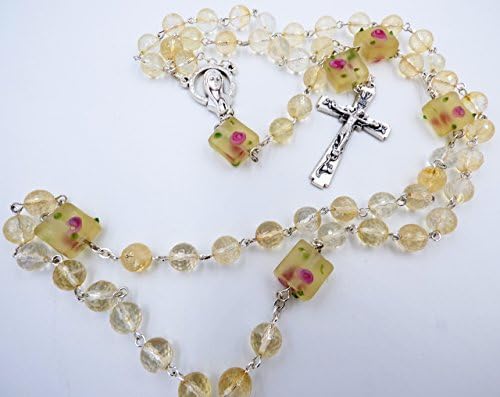 Citrine Gemstone - Handmade Catholic Rosary Beads