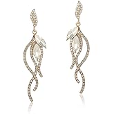 Sither Long Crystal Earrings for Women Dangling Crystal Pendant Earrings Vintage Drop Earrings Jewelry for Halloween Christmas Gift