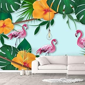 Wall Murals for Bedroom Green Plants Animals Removable Wallpaper Peel and Stick Wall Stickers - 66x96 inches
