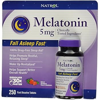 Natrol® Melatonin 5 Mg, 250 Fast Dissolve Tablets Strawberry Flavor