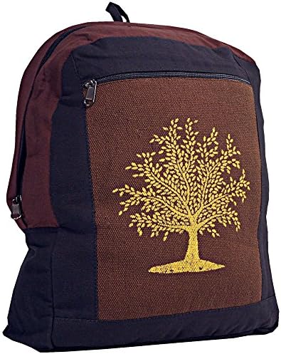 Tree Of Life Hippie Bohemian Brown | Black Backpack