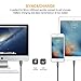 Lightning Cable COCOFU(3Pack )3FT/1 meter Extra Long Nylon 8 pin USB Lightning iPhone Charger Cord Compatible with Apple iPhone 7/7 Plus/6/6 Plus/6s/6s Plus/5/5s/5c/SE/iPad(Black+Blue)