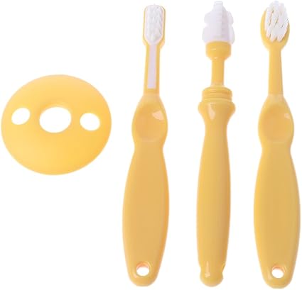 Manyo 3 Pcs Brosse A Dent Bebe Plastique Trois Etapes Brosse A Dent Bebe Confort Dentition Bebe Soins Dentaires 6 24mois Amazon Fr Bebes Puericulture