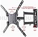 Husky Mount Full Motion TV Wall Mount Tilt Swivel Heavy Duty Corner Friendly Articulating TV Bracket fits Most 32-55 Inch LED LCD Plasma Flat Screen with up to VESA 400x400 (16