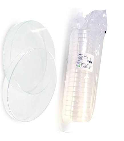 Lot de 10 boîtes de Petri stériles en plastique épais autoclavables