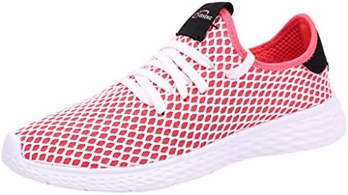 KOZIEE Men's Fashion Shoes Breathable Flats Non Slip Sport Shoes Athletic Walking Running Shoes Lace Up Sneakers Solid Casual Shoes