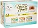 Fancy Feast Classic Seafood Feast Variety Pack 3 flavor ( Cod, Sole and Shrimp, Savory Salmon, Ocean Whitefish & Tuna Feast) 3ounce - Cans In A Box (Pack of 12)