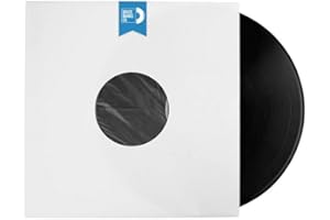 BMC 20 Vinyl Record Inner Sleeves for 12 Inch LP | White Kraft Paper Sleeves for 33 RPM Premium Storage | Easy Viewing Polyli