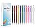 Stylus Pen 2 in 1 LIBERRWAY Ink Pen 12 PACK of Pink Purple Black Green Silver Stylus Universal Touch Screen Capacitive Stylus for Kindle Touch ipad iphone 6/6s 6Plus 6s Plus Samsung S5 S6 S7 S8
