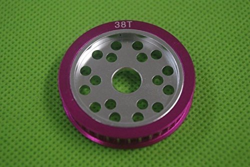 powerdayCNC Metal 38T Pulley Gear for Sakura D3 CS S 1/10 Drift Racing Car Purple