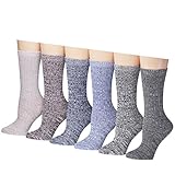 Tipi Toe Women's Ragg Cotton Lightweight Crew Boot Socks (6 or 12 pairs)