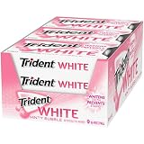Trident White Minty Bubble Sugar Free Gum, 9 Packs of 16 Pieces (144 Total Pieces)