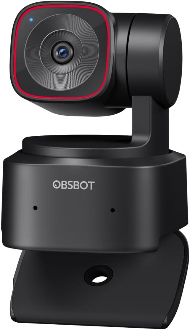 OBSBOT Tiny 2 Lite 4K Webcam AI Tracking PTZ 60FPS 1/2'' Sensor HDR