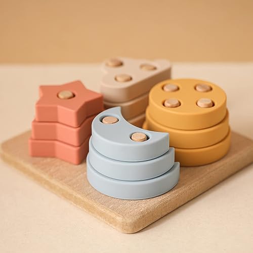 Youuys Stacking Montessori Toys for Toddler Year Old, Shape