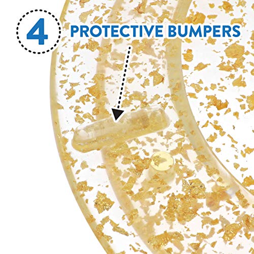 Ginsey Home Solutions Elongated Resin Toilet Seat, Gold Foil 59607