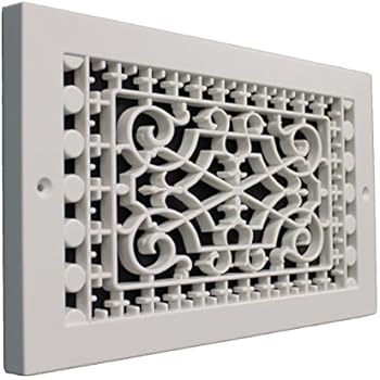SMI Ventilation Products VBB612 Cold Air Return - 6 in x 12 in Victorian Style Base Board - Outside Dimensions 8 in x 14 in
