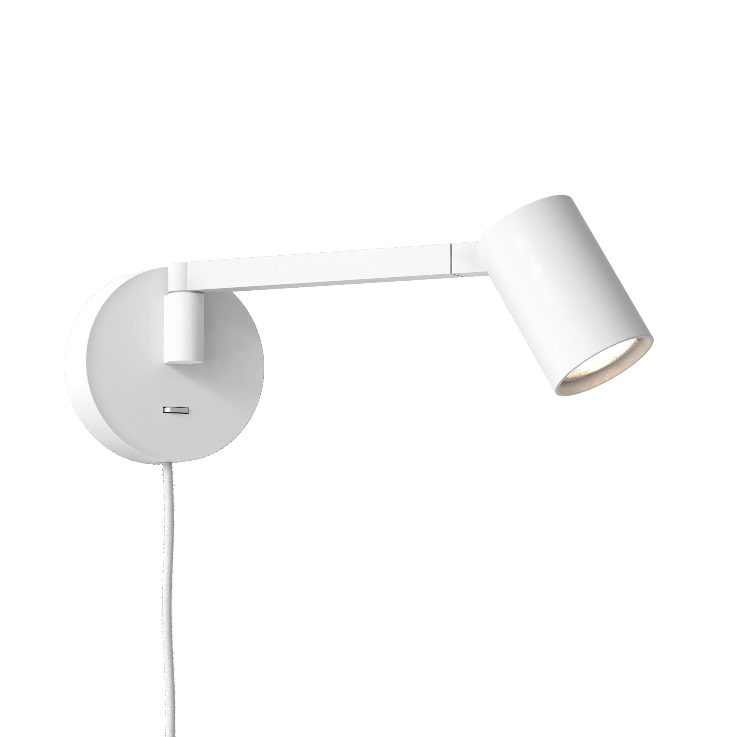 Astro Ascoli Swing Plug in Indoor Reading Light (Matt White), GU10 LED Lamp, Designed in Britain - 1286137-3 Years Guarantee