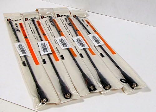 Retech 5771f RHA-771 Dual Band VHF/UHF HT High Gain Antenna (SMA-Female), Lot of 5