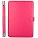 MOSISO MacBook Air 13 inch Case, Premium PU Leather Book Folio Protective Stand Cover Sleeve Compatible with MacBook Air 13 inch A1466 / A1369 (Older Version Release 2010-2017), Rose Red