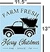 Christmas Tree Red Truck Stencil, Paint Your Own Sign, Reusable & Thick, Rustic Country Xmas