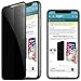 Privacy Screen Protector for iPhone Xs X, Premium 4D Curved Edge to Edge Full Coverage Anti-Spy Tempered Glass Screen Protector for Apple iPhone Xs 2018 X 2017, 5.8inch（ Black）