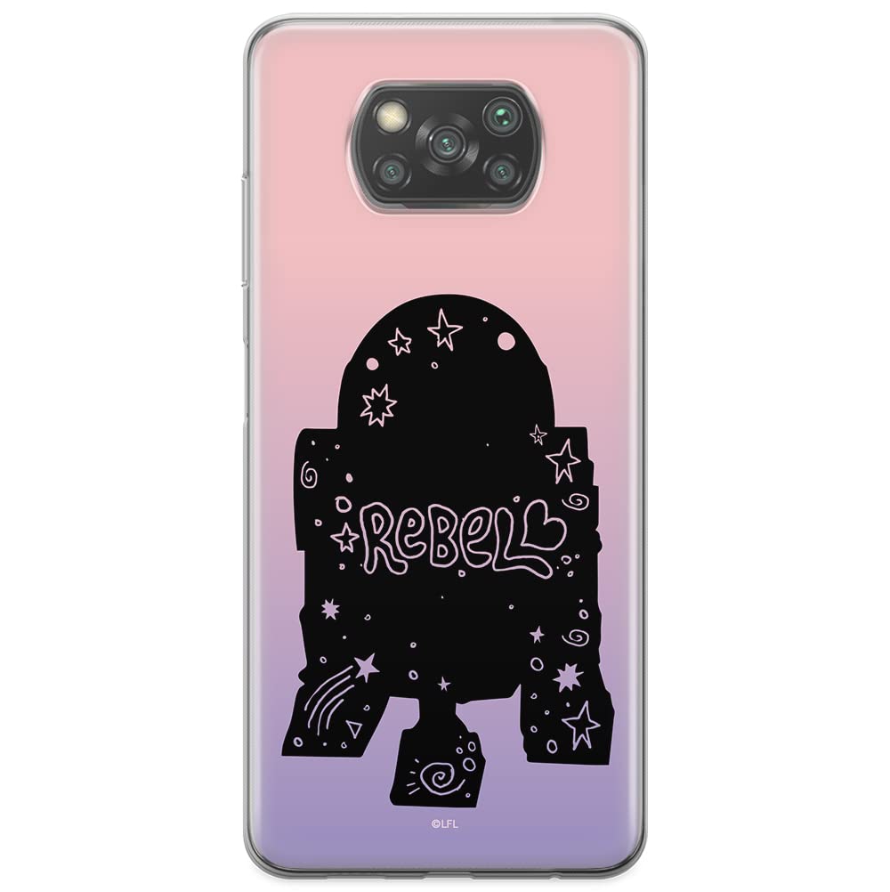ERT GROUP mobile phone case for Xiaomi POCOPHONE X3 original and officially Licensed Star Wars pattern R2D2 005 optimally adapted to the shape of the mobile phone, case made of TPU