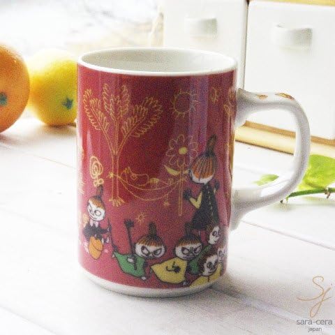 Amazon Co Jp Moomin Characters Drawing Flower Mug Red Red Mii Mimura Mu Minmama Home Kitchen