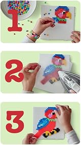 Hama Midi Beads Bucket 10000pc Fuse Beads Mosaic Craft Kit Ages 5+ Assorted view 5