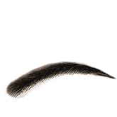 Artifical Eyebrow Extensions Natural Human Hair False Eyebrows (1B-natural black)