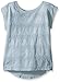 Crazy 8 Girl's Blue Crochet-Front Knit Top