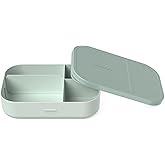 Bentgo® Modern Tray with Matte Lid - Reusable, BPA-Free, Meal Prep Containers for Adults with Removable Divider - 3 or 4 Compartments for Healthy Portioned Meals At Home & On the Go (Mint Green)