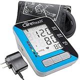 Care Touch Blood Pressure Monitor with AC Adapter - Fully Automatic Upper Arm Digital BP Cuff with AC Adapter, Classic Edition, Medium Cuff - Batteries and Case Included