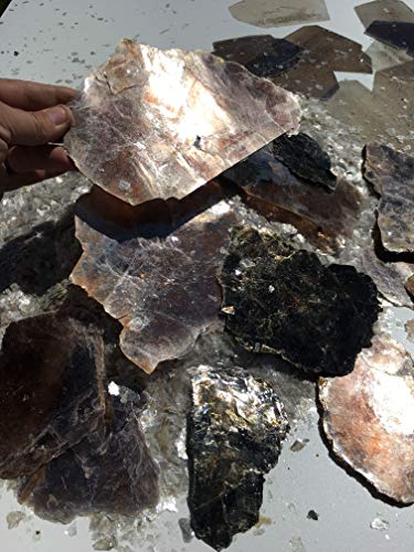 Mica Flakes - White Green Jewelry Stone, 1/4" up to 5/8" Flakes (2LB. Bag for ONLY $17.00 + Free Training Videos.) - Looks Like Real Stone Because It is Real Stone