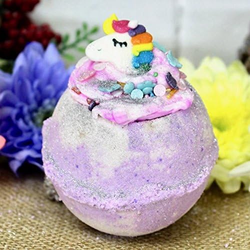 Unicorn Ranibow bath bomb Jasmine, Lily, Vanilla and Sandlewood flavour gift mothers day birthday xams