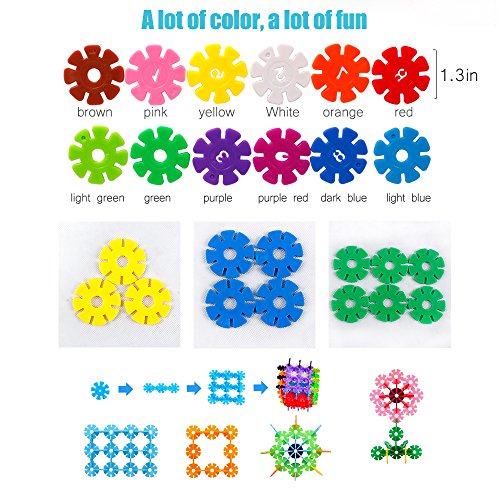 2 bodolo+Snowflakes+Interlocking+Educational+Construction