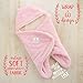 Receiving Blanket Wrap Swaddle-For Newborn Baby Nursery -Perfect Baby Shower Gift For Baby Boys-Super Soft -100% Plush Coral Fleece Double Layered Fabric - Pink Stars- With Gift Box (Pink) …