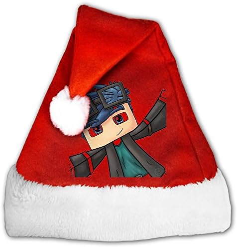 Dan TDM Christmas Santa Claus Hat Full Printed For Unisex For Kids