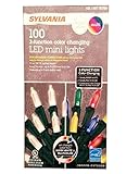 Sylvania 3 Function Color Changing 100 LED Mini Light, Warm White/Multi 3PACK