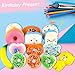 POKONBOY 30 Pcs Squishies Squishy Toys Easter Party Favors for Kids - Strawberry Squishy Slow Rising Simulation Bread Stress Relief Toys Squishy Easter Egg Fillers, Keychain Phone Straps