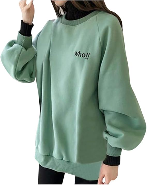 Amazon Liqiuxiang レディース パーカー トレーナー ゆったり ワンポイント あたたかい 韓国風 可愛い 長袖 シンプル スウェット 着痩せ ハイネック 秋冬 おしゃれ トップス 英字風 ゆったり プルオーバー カジュアル 通学 通勤 普段着 トレーナー パーカー 通販