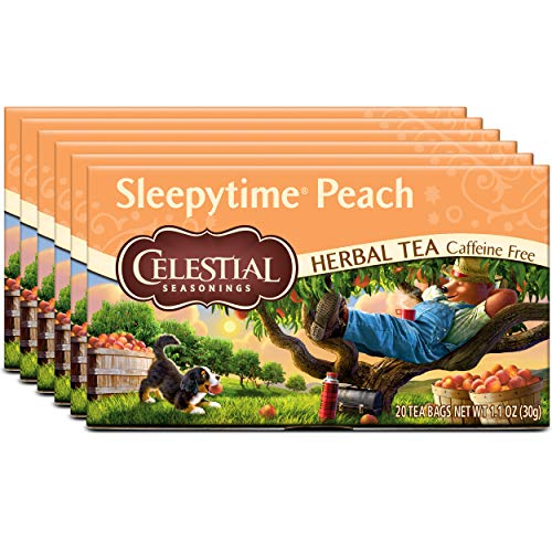 Celestial Seasonings Herbal Tea, Sleepytime Peach, Caffeine Free Sleep