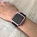 Fitbit Versa case,Ankertoy Fitbit Versa Screen Protector TPU All-Around Full Front Protective Case 0.3mm HD Clear Cover for Fitbit Versa Smart Fitness Watch (Pink)