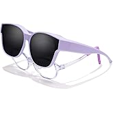EYEBUDDY Fit Over Glasses Sunglasses for Kids Shades Polarized Sunglasses Oversized Square Sun Glasses Boys & Girls UV Protection