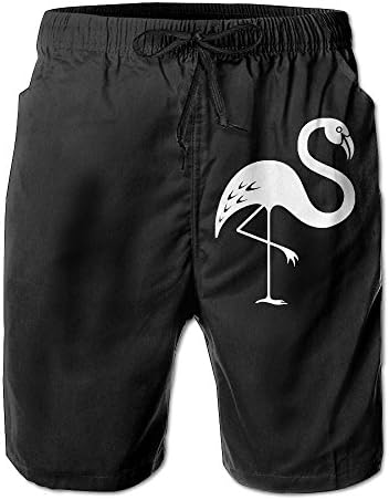 Pink Flamingo - Men's Swim Trunks Casual Swim Short